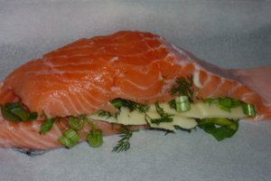 Somon umplut cu branza ( Finlanda)
