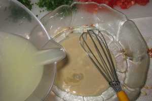 Salata mixta cu pasta de susan- specifica tarilor arabe