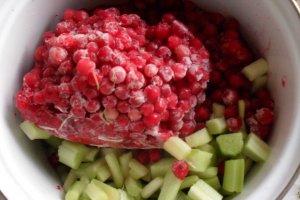 Dulceata de strugurei, rabarbura si visine