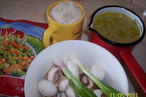Pulpe cu orez si legume la cuptor