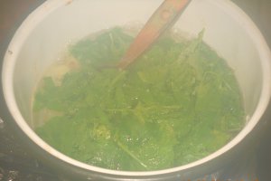 Supa crema din frunze de ridichi