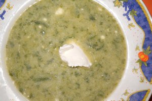 Supa crema din frunze de ridichi