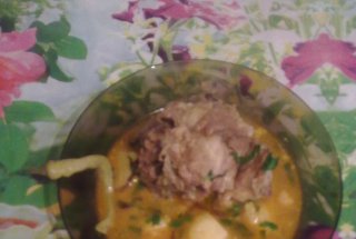 Ciorba de oase de porc