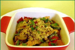 Pui cu legume si cereale