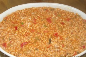 Budinca de spaghete si piept de pui