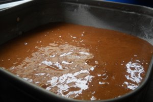 Prajitura cu ciocolata,cafea si piscoturi