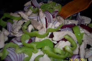 Pizza cu piept de pui