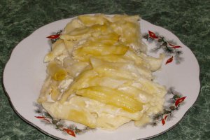 Penne cu branza si smantana