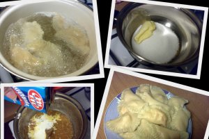 Pierogi cu branza dulce si fructe