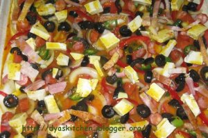 Pizza cu rosii si dovlecei