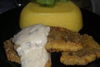 Pangasius in crusta de malai si sos de tarhon