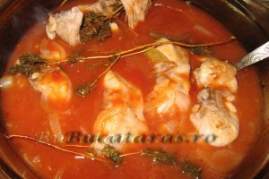 Cotlet de iepure in sos de vin si masline