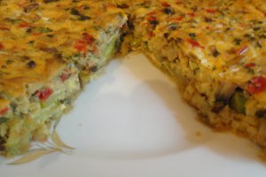 Tarta cu dovlecei si ciuperci la cuptor