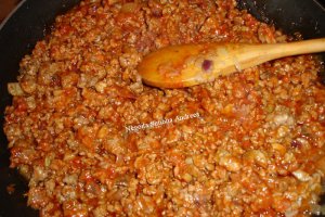 Musaca cu carne si ciuperci