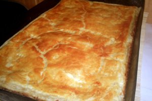 Placinta cu carne si ciuperci