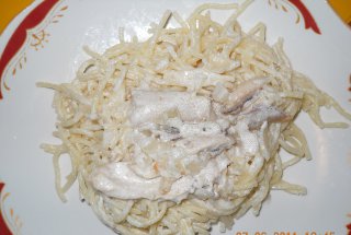 paste cu sos de smantana