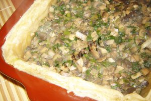 Quiche taraneasca cu ciuperci