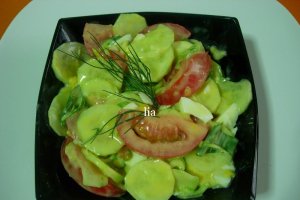 Salata de cruditati cu maioneza