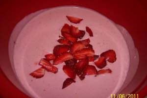 Desert racoros cu capsune - Strawberry Margarita Dessert