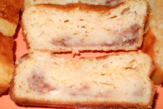 Chec cu dulceata de capsuni si nuca de  cocos