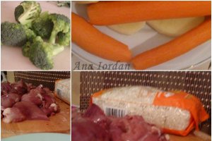 Ficatei cu garnitura de orez si brocoli