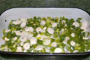 Pastrav la cuptor cu legume