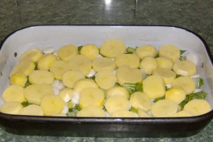 Pastrav la cuptor cu legume