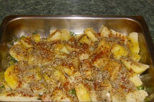 Cartofi noi la  cuptor