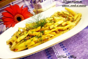 Pastai scazute cu usturoi verde si marar