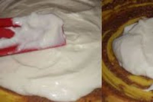 Tort cu spuma de vanilie si crema ganache