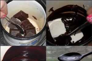 Tort cu spuma de vanilie si crema ganache