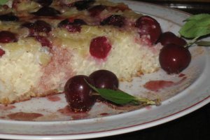 Budinca de orez cu visine