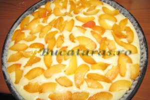 Tarta cu caise, ricotta si vanilie