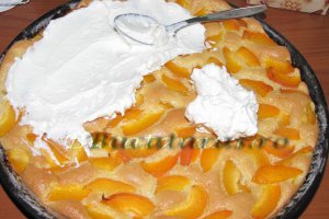 Tarta cu caise, ricotta si vanilie