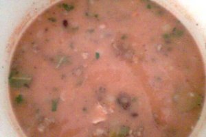 Iahnie de fasole boabe cu carne afumata