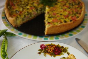Tarta cu mazare si branza