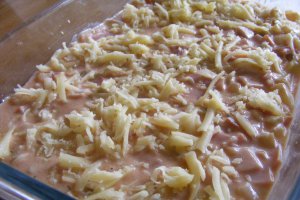 Cartofi gratinati cu sunca