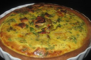 Tarta cu dovlecei si ardei copti