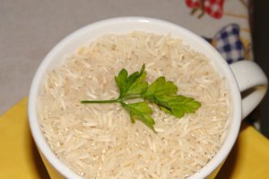 Orez basmati cu costita de porc la tigaie