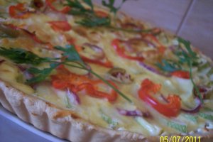 Tarta cu ceapa si dovlecei