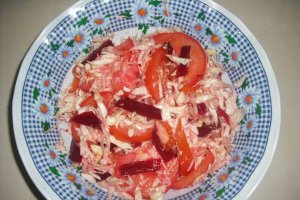 Salata asortata, cu sfecla rosie