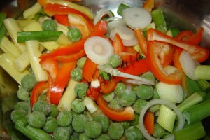Muschiulet de porc cu legume si orez