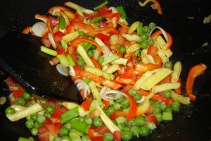 Muschiulet de porc cu legume si orez