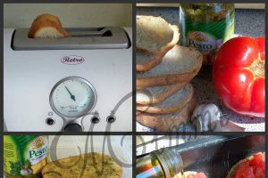 Bruschette cu rosii si busuioc