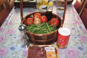 Mancare scazuta  de” lubiya”(“ black eyed pea”,”black eyed bean”,lobia)