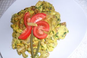Omleta cu pastai verzi