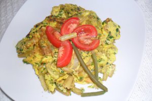 Omleta cu pastai verzi
