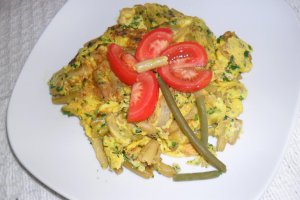 Omleta cu pastai verzi