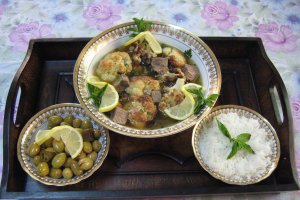 “M’nazalet Zahra”- Mancare de conopida cu carne –specifica tarilor arabe