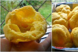 Profiterol cu inghetata de cirese